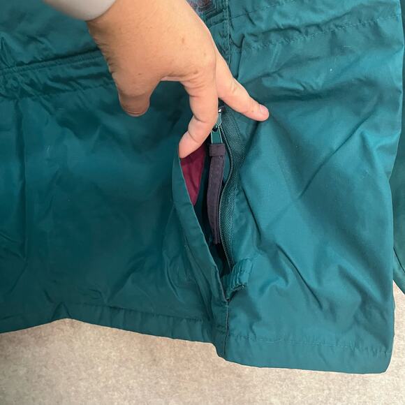 Vintage Columbia Anorak 1/4 Zip Green Jacket Winter Coat Size Large‎ - Picture 4 of 8